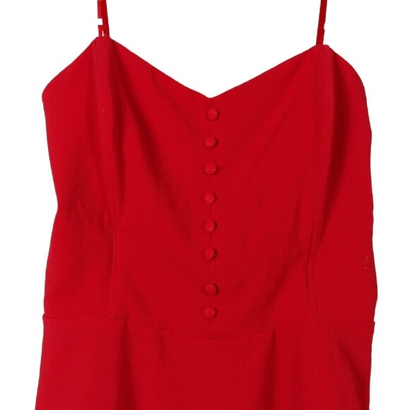 Monteau Los Angeles Junior Girls XL Shirt Red Peplum Spaghetti Strap Stretch Top - Picture 2 of 5